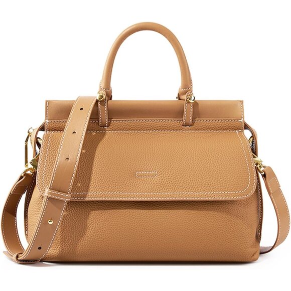 Satchel Purses for Women Genuine Leather Crossbody Bags Large Women's Satchel H